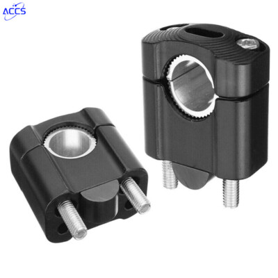 Motorcycle Handlebar Fat Bar Mount Clamps Risers Adaptor 7/8'' 1/8'' Dirt Pit Bike