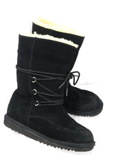 UGG Australia 5207 Youth Girls Size 3 Kids Boots Black Pull On