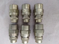 Qty. 6 Spraying Systems Brass 6.5  Nozzle Quick Jet  QJ 1/4 NPT FEMALE 4438884