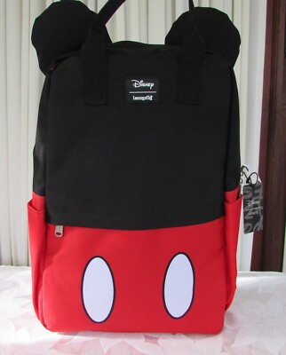 Disney Loungefly Mickey Mouse Backpack Large Full Size Bag School Travel NWT