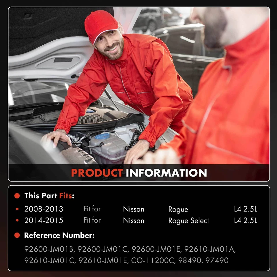 Compressor CA com embreagem para Nissan Rogue 2008-2013 Rogue Select 2014-2015 2.5L - Imagem 2 de 4