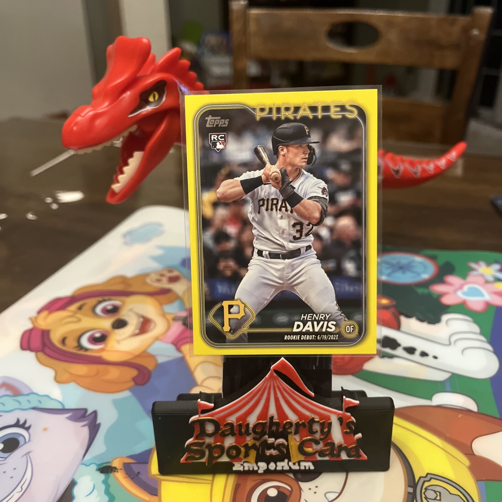 2024 Topps Update Series Henry Davis (RC Debut) Yellow Parallel Rookie PIRATES