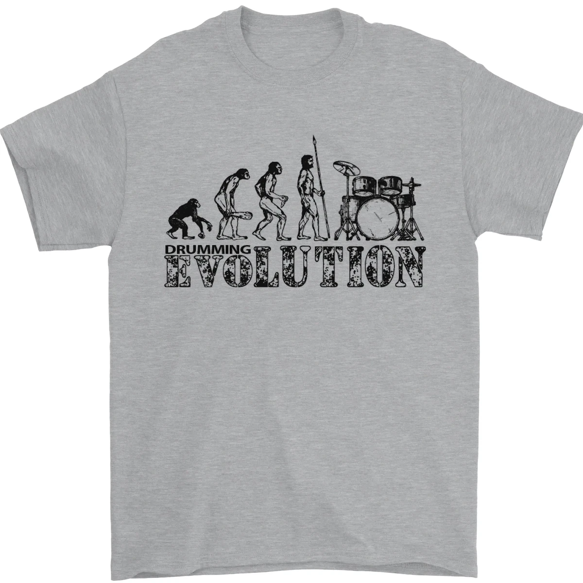 T-shirt Ragazzo 'Batteria Sul Cervello' 100% Cotone, Maglietta Divertente Per Bambini Musicisti, Manica Corta