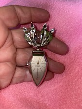 Vintage Lord Nelson Swiss Made Wind Up Watch Brooch - Doesn’t Work 1/20 12k Gf