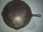 GRISWOLD ERIE #12 CAST IRON SKILLET SMALL LOGO 719 D Sits Flat Fire Ring