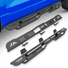 Running Boards For 2017-2025 F250 F350 Super Duty Crew Cab Three Raised Steps