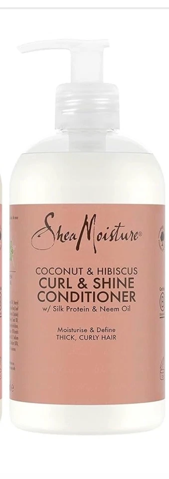 Shea Moisture Coconut and Hibiscus Curl and Shine Conditioner 379ml - Photo 1/4