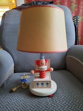 Vintage Nursery Plastics Jack In The Box Wood Lamp Children's Room Decor. Tested