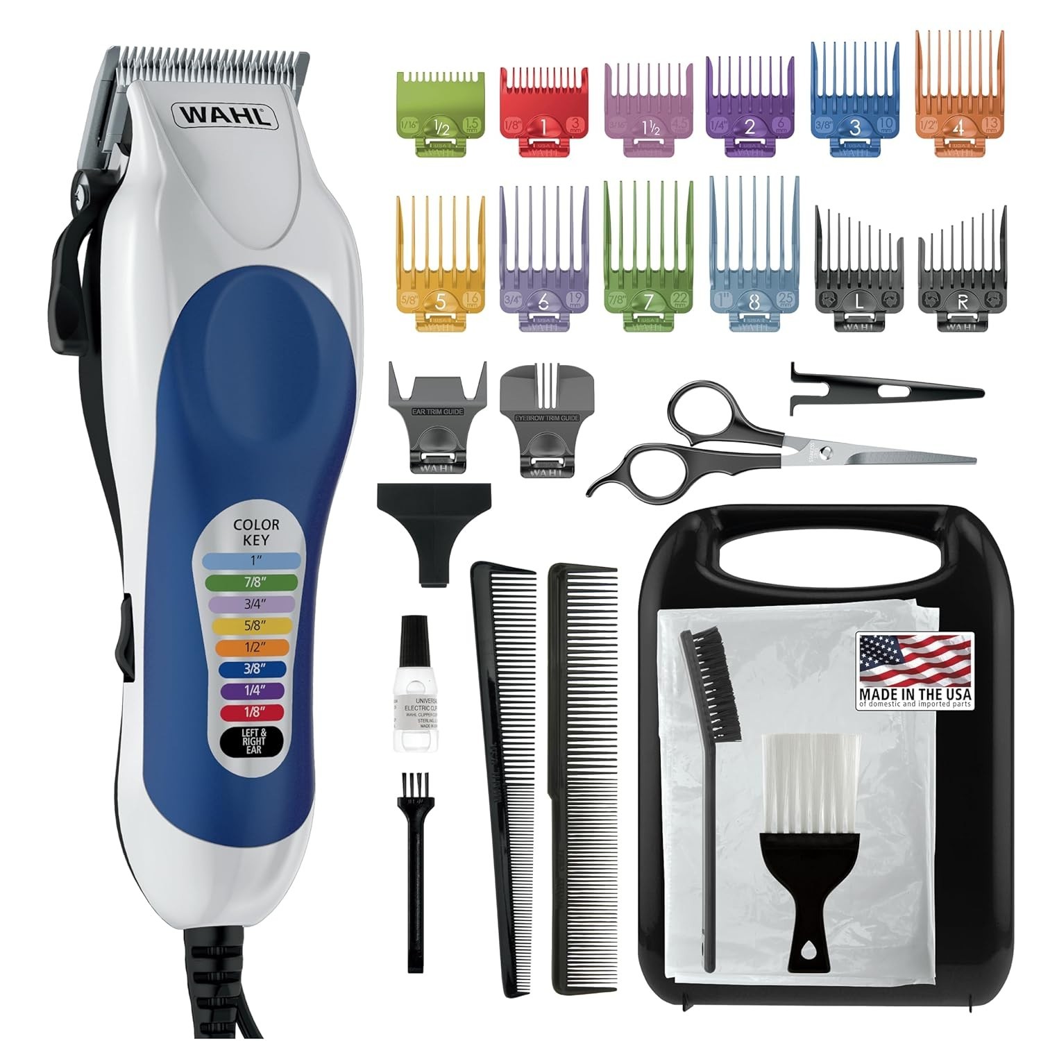 Wahl Clipper USA Color Pro Haircutting Kit || Model 79300-10