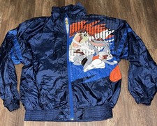 Vintage Kids Looney Tunes Taz  Bugs Bunny Windbreaker Jacket 14 RARE 1997 Ball