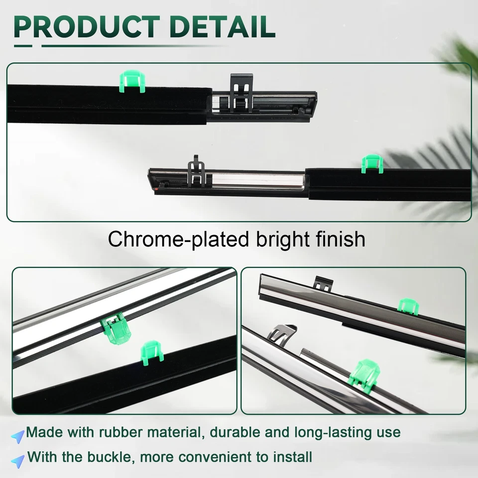 Door Weather Strip Window Moulding Trim Seal For Honda CRV 2007-2011 72450SWAA01 - Image 2 of 4