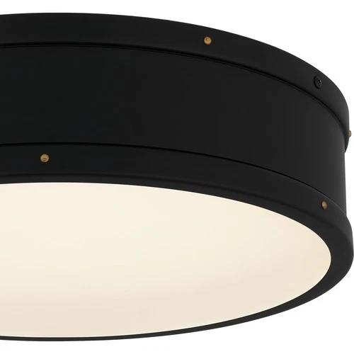 Matte Black LED Flush Mount from the Quoizel Flush Mount Collection - Picture 5 of 5