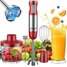 TENKER Stick Variable Speed Hand Blender Food Processor 5 IN 1 450W Handheld Mix