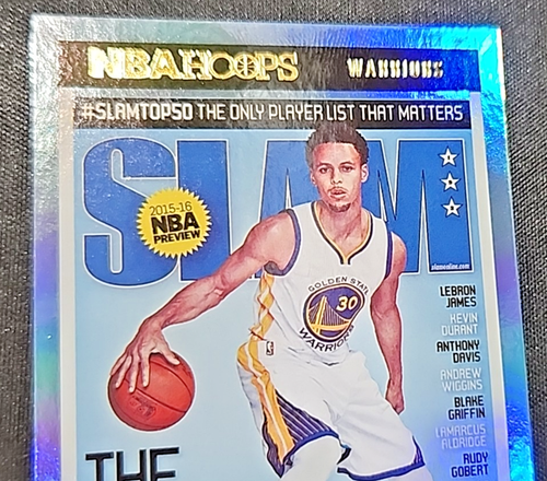 2021-22 Panini NBA Hoops Stephen Curry HOLO SP #SLAM193 Golden State Warriors - Picture 10 of 10