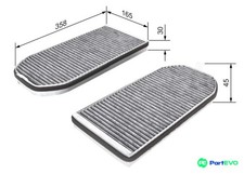 BOSCH CABIN AIR FILTER 1987432362 FOR BMW