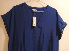 Target Blue Long Dress with Lace Detailing On Hem, Sleeve Size 14 New with Tag