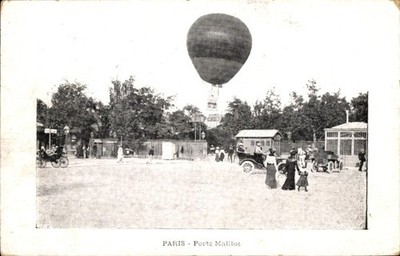 Ak Paris XVII., Flugplatz Porte Maillot, Ballon - 4250513