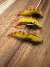 Hand-Tied Fire Shrimp Marsh Donkey, Size 1, Small Lead Eyes