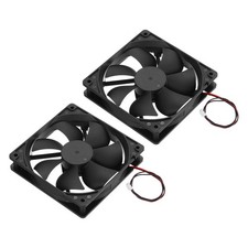 2 Pcs DC12V Brushless Cooling Fan DC12V 0.45A 120x120x25mm High Speed Quiet