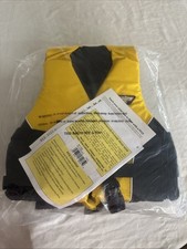 Winning Edge Youth Child Life Vest Jacket PFD 50-90 lb Yellow Black