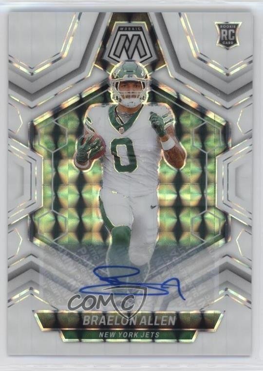 2024 Panini Mosaic Rookies Prizm Braelon Allen #389 Rookie Auto RC w7p