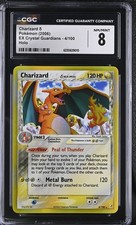 Charizard 4/100 EX Crystal Guardians Holo Pokemon Card NM/MINT CGC 8