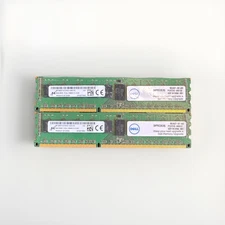 16GB Lot of 2 Dell Micron 8GB DDR3 REG MT18KSF1G72PDZ-1G6E1 Server Memory RAM