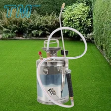 Stainless Steel Sprayer Cleaning Garden 1 Gallon Hand-Pump Sprayer with 3FT Hose
