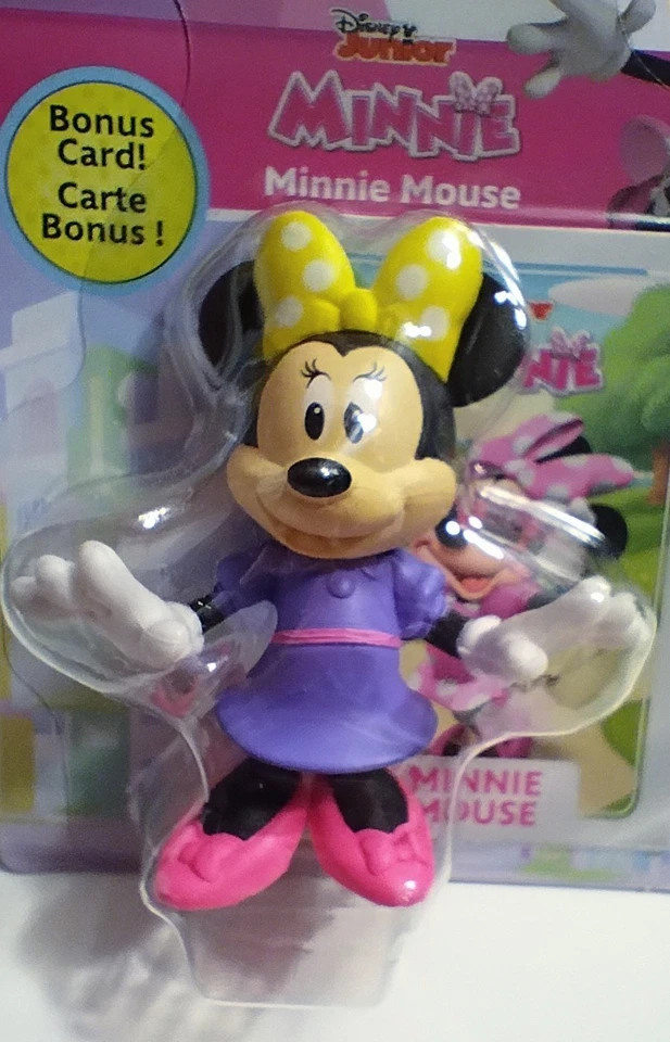 Minnie Mouse Disney Jr Figurines Mini Mouse Daisy Duck Cream Puff Set of 5 - Image 3 of 4