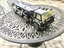 Vintage TONKA Car Carrier Transporter….. 35" Long Articulated Pressed Steel