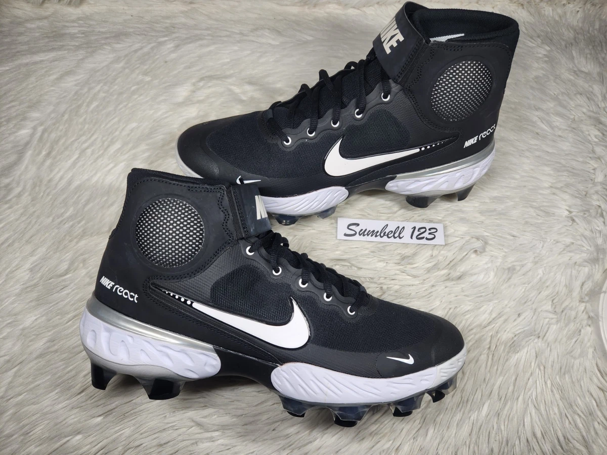 Nike Alpha Huarache Elite 3 Mid Black White for Sale
