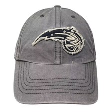Orlando Magic NBA 47 Brand Relaxed Fit Hat Gray Large Frayed Logo Patch Cap 47