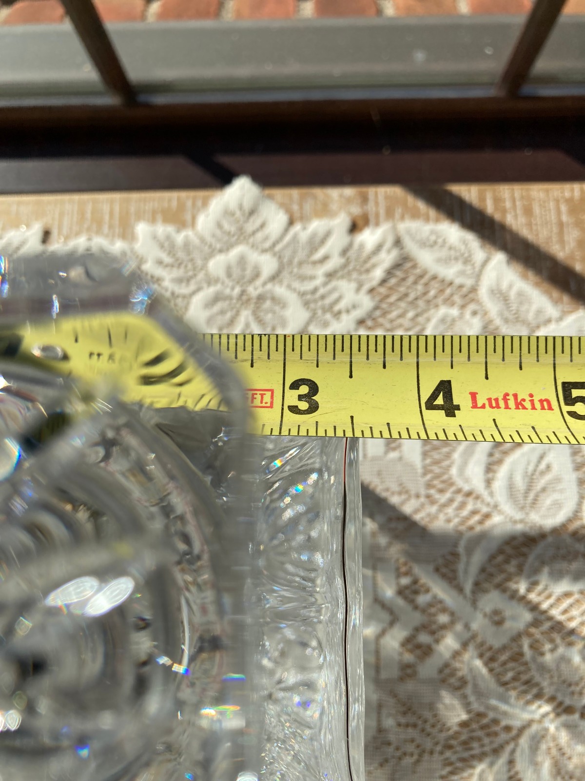 Royal Crystal Rock RCR Opera Decanter With Stopper 3.5" Diameter ~9" Tall