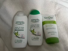Simple Bundle: Gentle Care Shampoo & Conditioner + Moisturising Facial Wash NEW