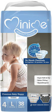 Baby Diapers - Size 4 22-33 Lbs , Large, 38 Count, Premium Ultra Soft Disposabl