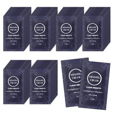 Travel Shaving Cream for Men, Individually Wrapped 0.17 Ounce Pack of 60