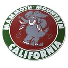 Vintage Mammoth Mountain Sign - California Ski Park Gas Pump Porcelain Sign