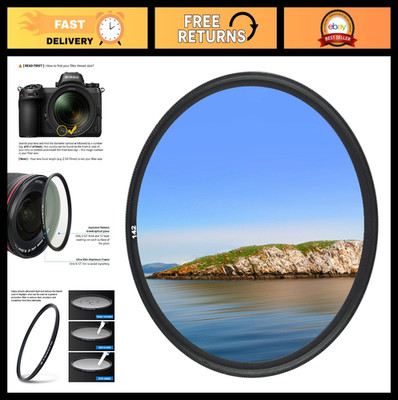 72mm UV Filter for Nikon Z6 Z7 Fuji X-S10 X-T4 XF 16-80mm Lens - Multi-Coated Pr