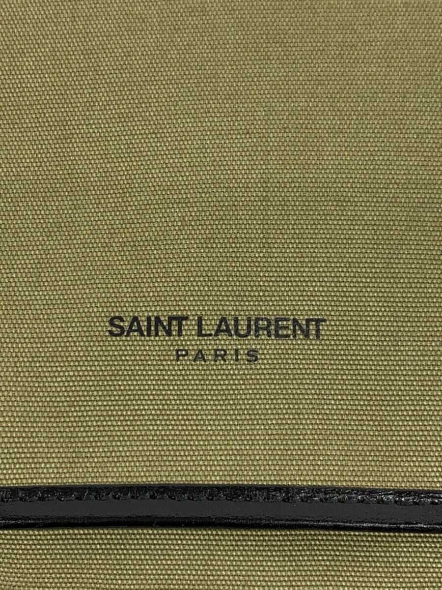 BORSA A TRACOLLA SAINT LAURENT tinta unita kaki 711429 usata