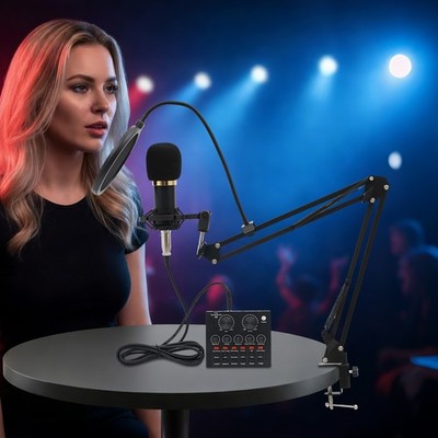 V8 Live Soundkarte Audio Interface Mixer Voice Changer Broadcast Live Soundkarte