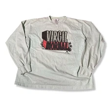 Virgil Normal It's Just A Dream Heavy T-shirt Men Large Aqua Blue Long Sleeve