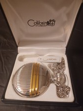 Colibri 95825 500 Series Silver Tone Pocket Watch with Gold Tone Trim