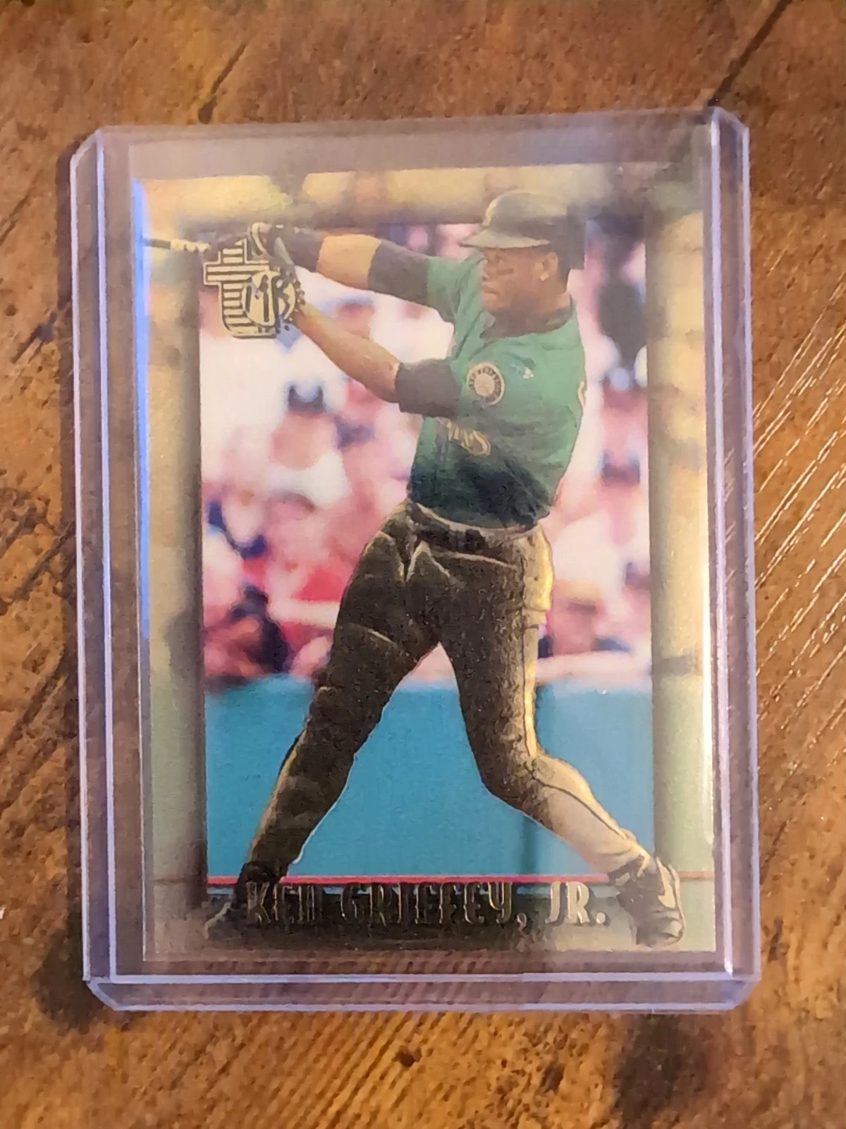 1995 TOPPS EMBOSSED BASEBALL KEN GRIFFEY JR #51 GOLDEN IDOLS SEATTLE MARINERS