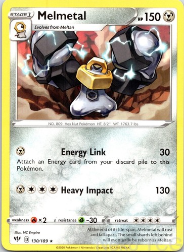 MELMETAL 130/189 RARE DARKNESS ABLAZE NM