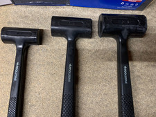 Deadblow Hammer Set 3pc Mechanics Chassis Hubs Garage Workshop Mallet 1-2-3lb