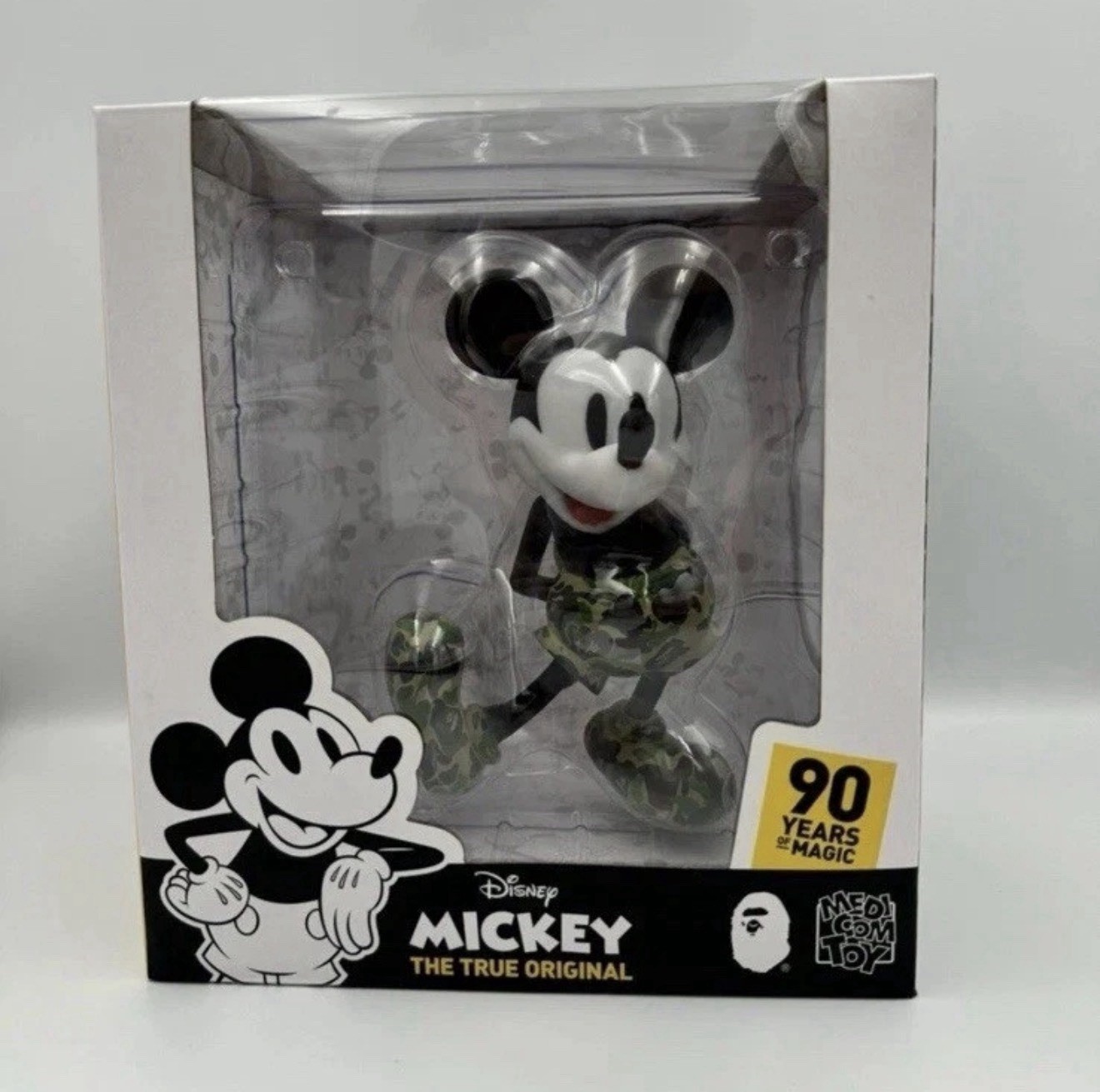 Brand New MedCom  X A Bathing Ape  x Disney VCD Mickey Mouse Green