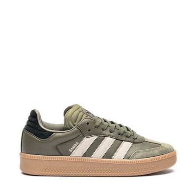 Adidas Originals Samba XLG Mens Retro Leather & EVA Platform Sneaker - Gum