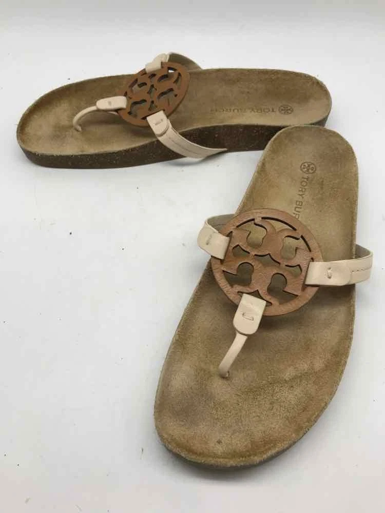 TORY BURCH★ヘビ柄フラットサンダル（ブラウン・ゴールド）最終値下げ!! 中古・古着通販】TORY BURCH (トリーバーチ) サンダル ブラウン サイズ