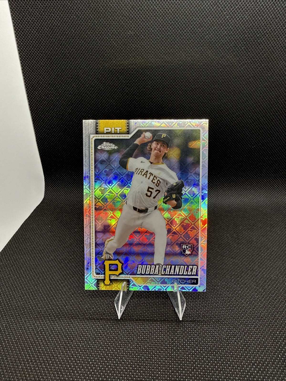 Bubba Chandler - 2026 Topps Chrome LOGOFRACTOR RC #93 Rookie Pirates