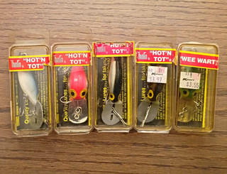 Storm ThinFin Hot'N Tot & Wee Wart Hard Plastic Bass Freshwater Lure Lot (5)